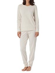 Schiesser Dampyjamas lång pyjamas-set, naturlig melon, 48