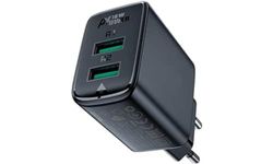 ACEFAST Wall Charger A33, 2X USB, 18W, QC3.0 (Czarna)