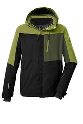 Killtec Giacca da sci da uomo con cappuccio rimovibile e paraneve KSW 52 MN SKI JCKT, nero, S, 43440-000