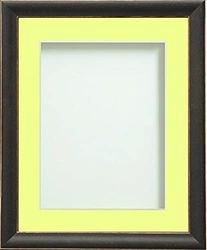 Frame Company Darcy Black Picture Photo Frames with Lemon Bon Bon, 20x16 for A3 *Choice of Colours* Fitted with Real Glass