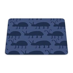 Bonamaison, Tappetino per il mouse rettangolare con stampa digitale, antiscivolo, per ufficio e casa, dimensioni: 22 x 18 cm