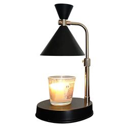 ZEN ARÔME Zen'Aroôme Scaldabagno Candelino-Bruciatore Elettrico Diffonde i Profumi senza Fiamma né Fumo - Prolunga la Durata delle Candele-Variatore Integrato - Altezza Regolabile, Nero