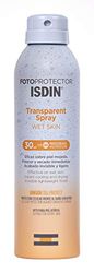 ISDIN fotoprotector Wet Skin transparent spray SPF 30 (250 ml) | Vattentät och våt hud | osynligt och lätt ljusskydd