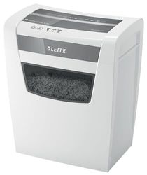 Leitz IQ 80360000 - Distruggidocumenti Home Office S, 9-8 fogli (70-80 g/m²), certificato TÜV+GS, taglio a particelle, livello di sicurezza P4, contenitore da 15 l, molto silenzioso e compatto