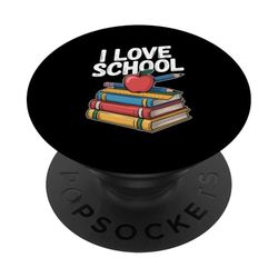 Me encanta el entusiasmo escolar Aprendizaje Pasión PopSockets PopGrip Adhesivo