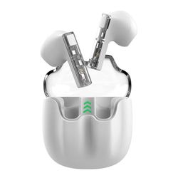 Słuchawki douszne Bluetooth Dual Pod Cool Vision Stereo białe