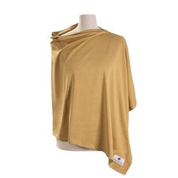 Julius Zöllner Serviette d'allaitement en 100% coton jersey certifié Öko-Tex Standard 100, fabriqué en Allemagne, couleur cannelle unie
