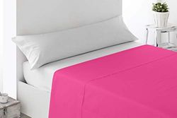 Miracle Home Hoeslaken, zacht en comfortabel, 50% polyester, fuchsia, 180 cm