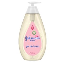 Johnson's Baby Gel de banho (1 x 750 ml), gel de banho para bebé que limpa suavemente, gel de banho infantil com fórmula Não chore mais, sabão para bebés recém-nascidos