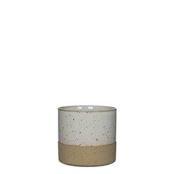 Lago pot rond wit - h13xd13,5cm