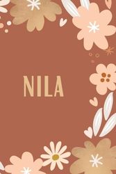 Nila: Cadeau Personnalisé, Carnet de notes pour L'anniversaire de Nila