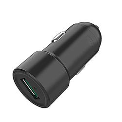 1 USB-port cigarettändare - 18W - 3A - QC 3.0 kompatibel - svart