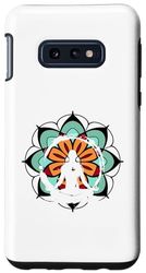 Carcasa para Galaxy S10e Lindo gráfico Un hombre relajante, yoga, yoga matutino