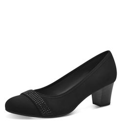 Jana Escarpins avec Détails Scintillants Vegan, Noir (Noir), 36 EU
