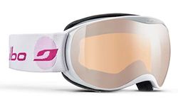Julbo J73812116 Masque de Ski Fille, Blanc/Rose, S