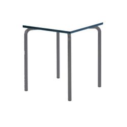 Metalliform EQUPR-66-PS-CH-76-BK-White - Mesa de ecuación con borde de carbón sintético Duraform, color blanco