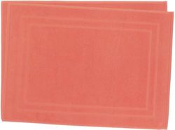 Lot de 2 Tapis de Bain 50 x 70 cm - 100% Coton - 700 GR/m2 - Corail