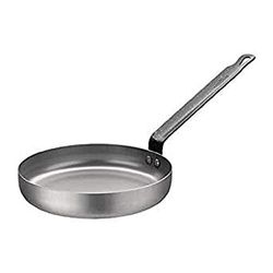 Vogue K378 Omelet Pan 8In 20cm Staal Koekengerei Heavy Duty Non Stick, Zilver