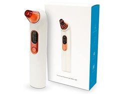 QUIRUMED Facial Pore Cleanser with Blue LED Light, Electric Blackhead and Pimple Sucker 3 Speeds USB Charging 1.6W