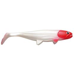 Jackson gummifisk Norge fiskedrag – havsfisken 30 cm. Färg Redhead. Havsbete. Stor gummifisk för havsfiske. Fiskedrag saltvatten hav. Gummibete torsch Heilbutt