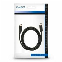 Ewent EC1045 - USB type C-lader - snel opladen - vermogen 60 W - met 10 Gbit/s gegevenssynchronisatie en 4K-videosignaal - universele compatibiliteit - 1 m lange kabel