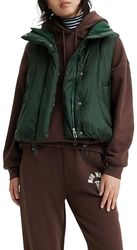 Levi's Pillow Bubble Vest, Darkest Spruce, M för kvinnor, Darkest Spruce, M