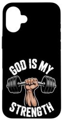 God Is My Strength! Case for iPhone 16 Plus