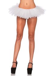 Leg Avenue Organza Tutu, One Size, White
