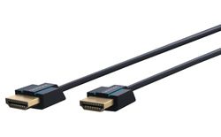 Clicktronic Super Slim High Speed 2.0-kabel met ethernet, ultra slanke en dunne HDMI-kabel flexibel, ARC HDMI-kabel, 4K 60Hz/Full HD in 3D 60Hz, 1,5m