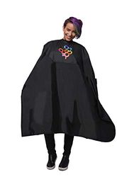 FRAMAR Premium Black Hairdressers Cape – Hairdressing Gown With Sleeves, Barber Cape, Cape For Hair Salon, Hairdressing Capes, Hair Cutting Cape, Hair Dressing Gowns