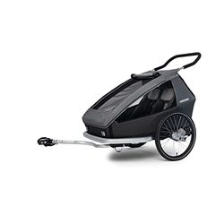 Croozer, Kid Keeke 2, Bicycle Trailer For Children, Mountain Grey, Ns, Unisex-Adult