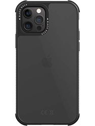 Black Rock - Wytrzymałe, przezroczyste etui pasuje do Apple iPhone 12/12 Pro I etui na telefon komórkowy, przezroczyste, przezroczyste (czarne)