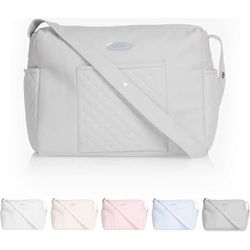 BABIDU Gevoerd moederschap, ideaal voor ziekenhuis en kinderwagen, praktisch en elegant design, moedertas, uniseks, volwassenen, Grijs