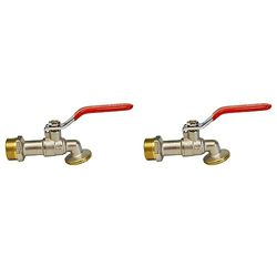 M&M's S&M Robinet de Jardin pour Tuyau 3/4" sans raccord (Lot de 2)