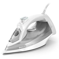 Philips 5000 Series Ferro da Stiro a Vapore - 2400W ,Vapore 40g/min, Colpo di Vapore 160g, Ferro Verticale, Piastra SteamGlide Plus, Bianco/Grigio (DST5010/10)