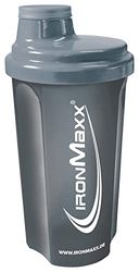 IronMaxx Eiwitshaker met schroefdop, antraciet, 700 ml (verpakking van 1)