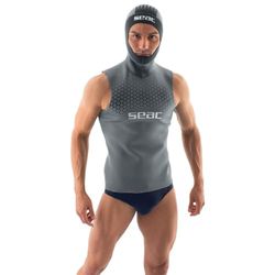 Seac Heren Hoody Man Undervest voor Duiken, Gemaakt van 2,5 mm Neopreen, Standaard, S