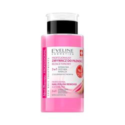 Eveline Cosmetics Nail Therapy Professional Nail Polish Remover Zmywacz do paznokci bezacetonowy 3w1 190 ml