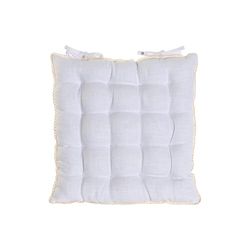 COJIN SILLA LINO 42X42X6 300 GR, BLANCO ROTO