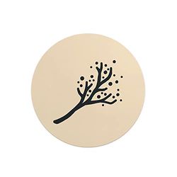 Questo Casa, Round Digital Printed Mouse Pad, Non-Slip Base, for Office and Home, Diameter:22cm