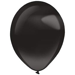 Amscan 9905418 50 latex ballonnen Pearl, zwart