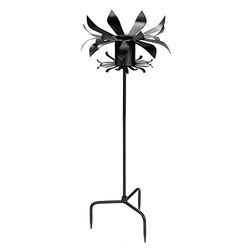 Achla Designs GBS-13 Boule d'observation des pétales en Fer forgé et Support pour Champignon Noir