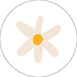 Bonateks, Round Digital Printed Mouse Pad, Non-Slip Base, for Office and Home, Diameter:22cm