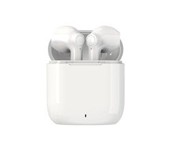 Denver TWE-39W True Wireless Écouteurs Intra-Auriculaires sans Fil avec Microphone, boîtier de Charge et 4,5 Heures d'autonomie, Bluetooth 5.0, Blanc
