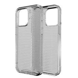 ZAGG Luxe Graphene-Reinforced Case for iPhone 15 Pro Max [6.7-Inch], Wireless Charger Compatible, Anti-Yellowing, Shockproof Phone Back Cover (Transparent)