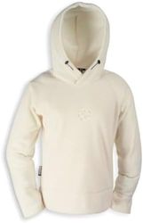 Tatonka Essential Donna con Cappuccio Hoonah Pullover in Pile Maglione da Donna, Colore: Panna, Donna, Panna