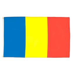 AZ FLAG - Romania Flag - 3x5 Ft - Light Polyester Romanian Banner with Two Brass Eyelets - Fade Resistant - Vivid Colors - 3' x 5' Feet - 150x90 Cm