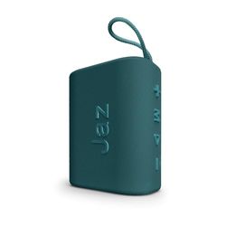 JAZ Mini Altavoz inalámbrico con Correa para el Cuello, Altavoz portátil, 3 W de Potencia, Compatible con memorias USB, Tarjetas SD, Cable AUX, micrófono Integrado, Color Azul