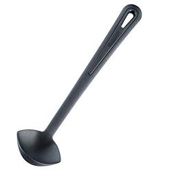 Westmark Louche: Cuillère à Sauce / Louche à Sauce, résistant à la chaleur jusqu'à 270 °C, PPA, Longueur : 29 cm, Gentle Plus, Noir, 28542275