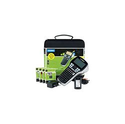 Dymo LabelManager 420P Kit Etichettatrice Portatile Ricaricabile | Stampante per Etichette con Tastiera ABC con Custodia e 4 Nastri per Etichette D1